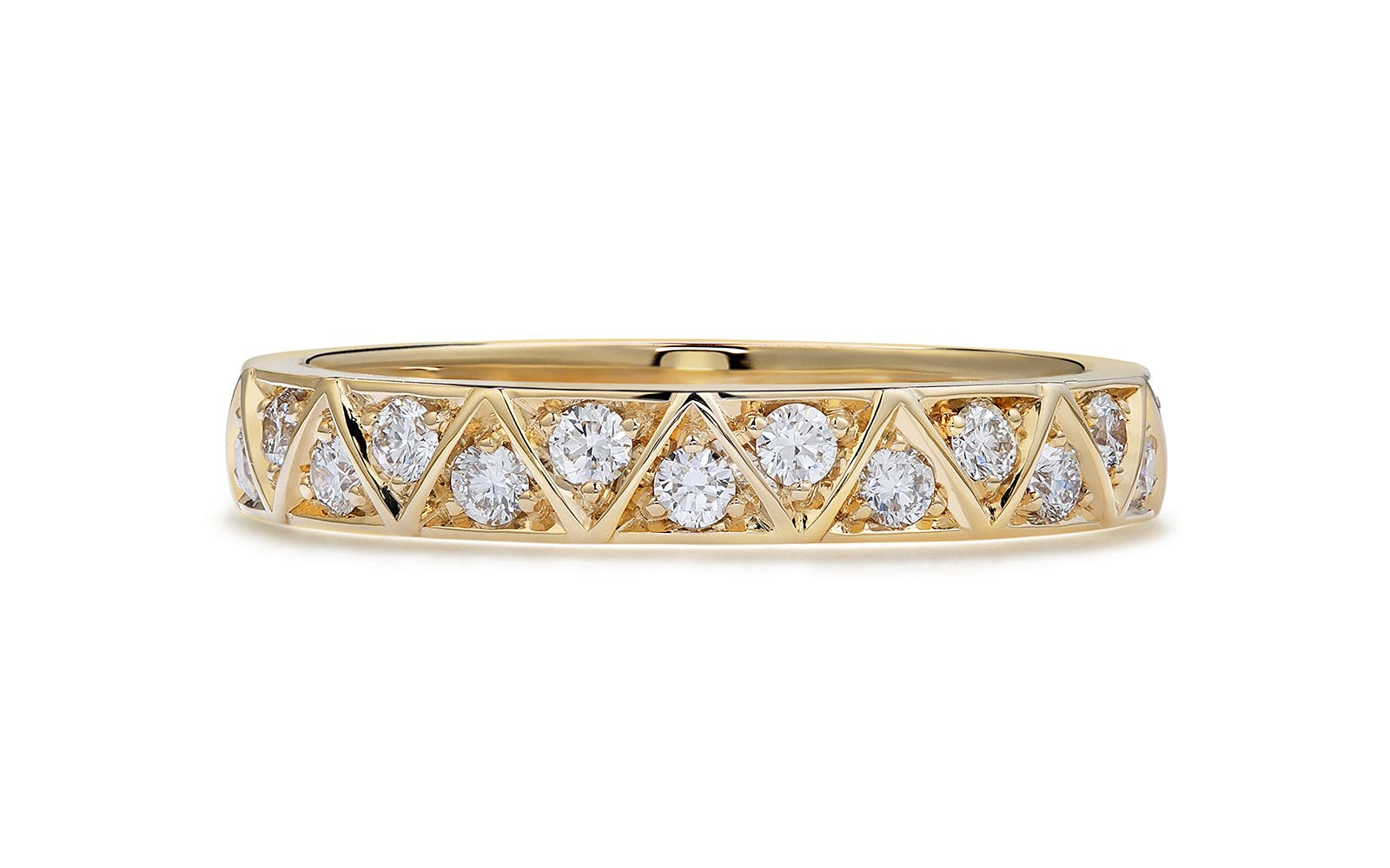 D Flawless Diamond Ring set in 18K White Gold