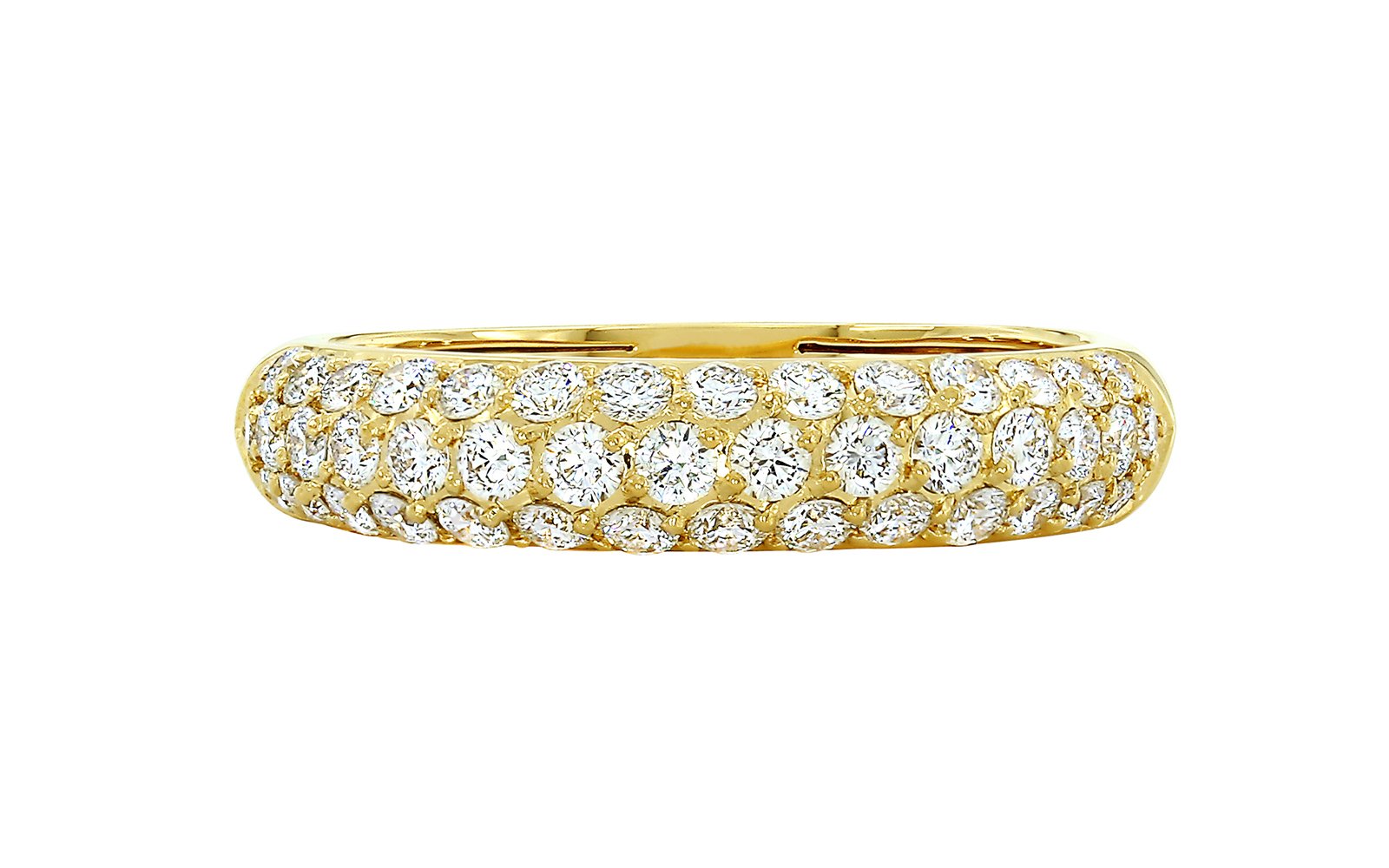 D Flawless Diamond Ring set in 18K Yellow Gold