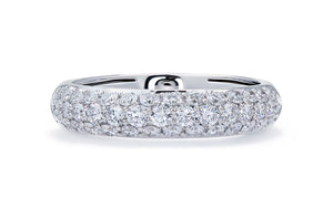 1ct D Flawless Diamond Ring set in 18K White Gold