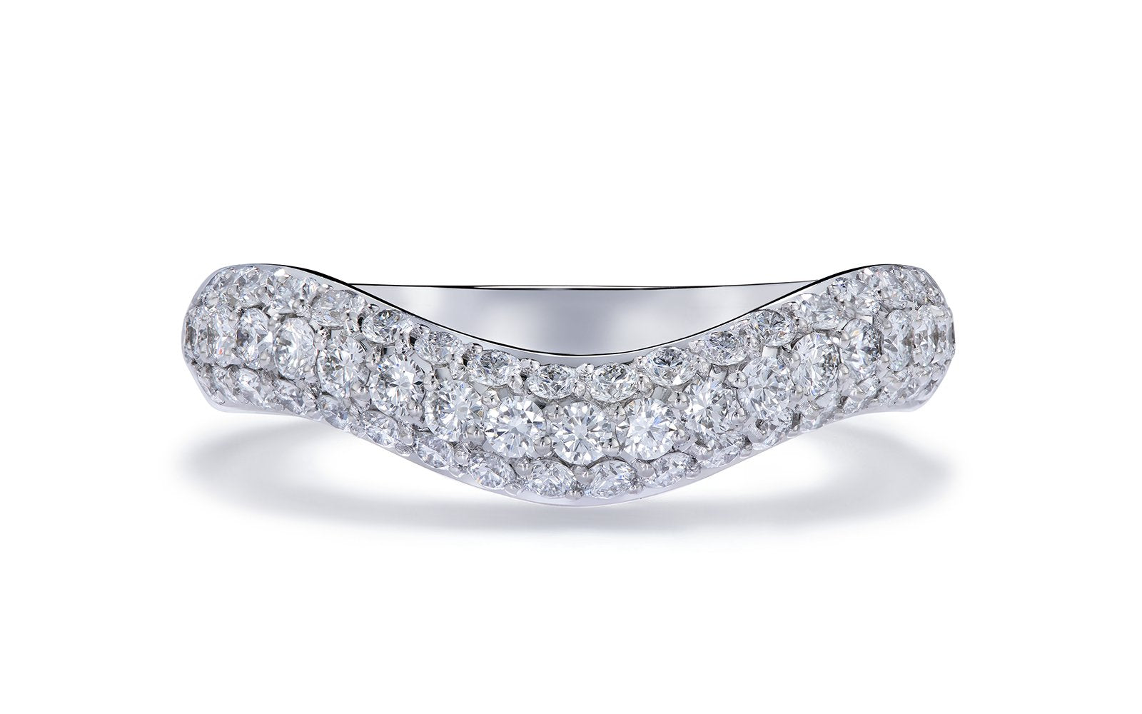 D Flawless Diamond Ring set in 18K White Gold