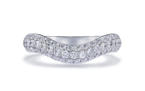 0.93ct D Flawless Diamond Ring set in 18K White Gold