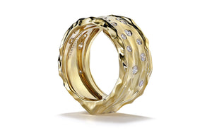 0.54ct D Flawless Diamond Ring set in 18K Yellow Gold