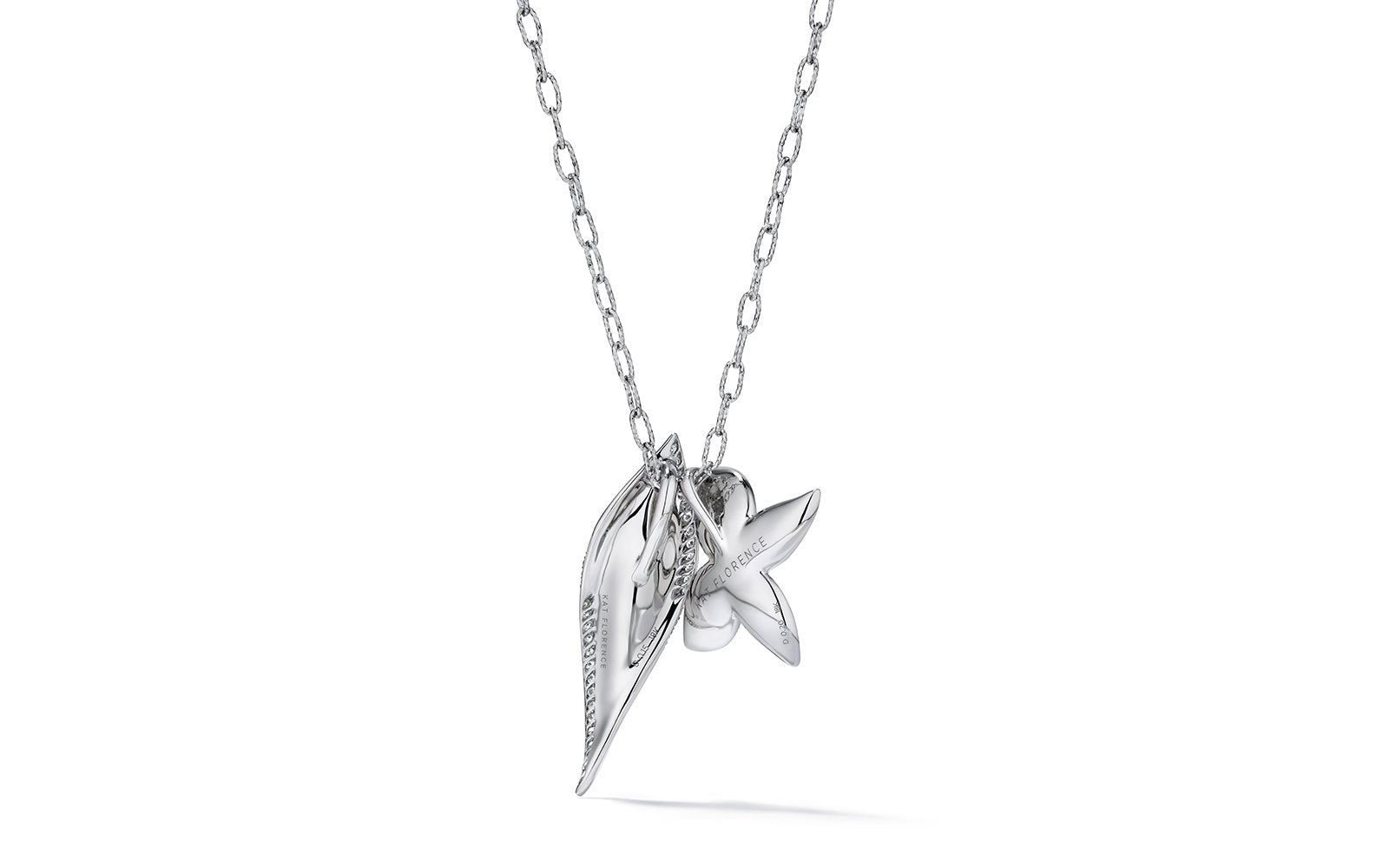 0.36ct D Flawless Diamond Necklace set in 18K White Gold