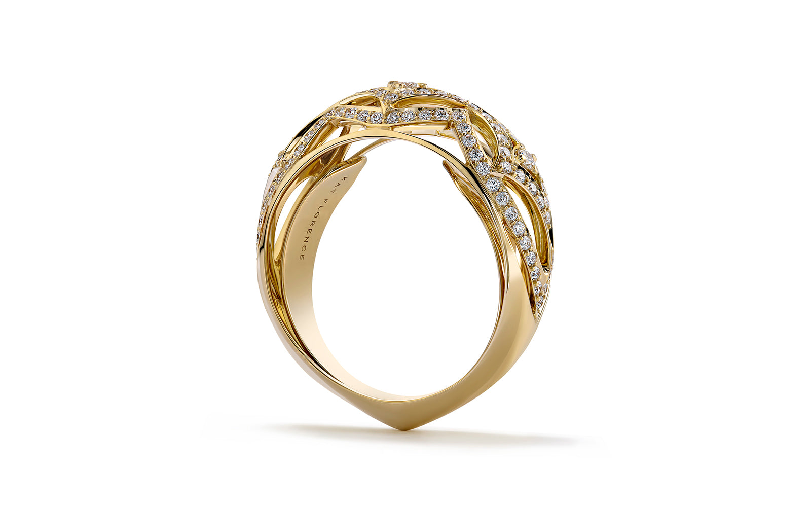 0.61ct D Flawless Diamond Ring set in 18K Yellow Gold