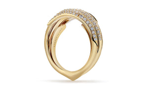 0.7ct D Flawless Diamond Ring set in 18K Yellow Gold