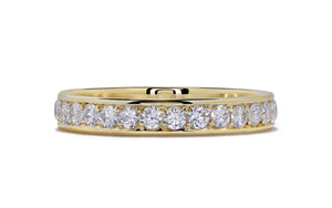 1ct D Flawless Diamond Ring set in 18K Yellow Gold