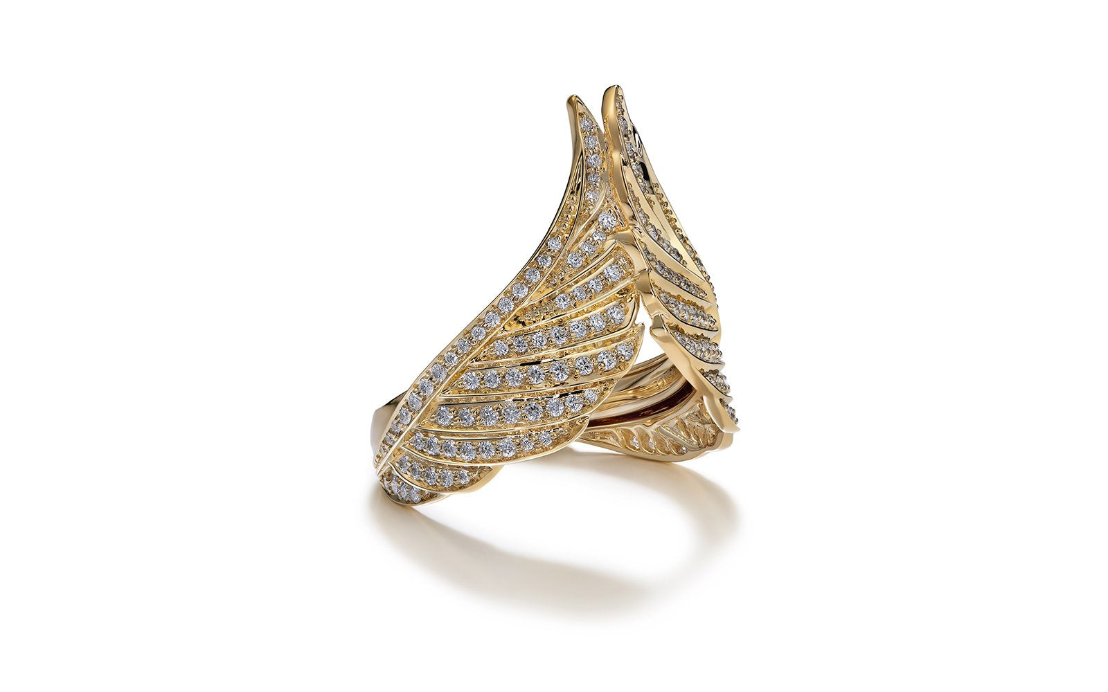 D Flawless Diamond Ring set in 18K Yellow Gold