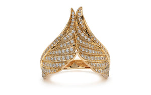 0.6ct D Flawless Diamond Ring set in 18K Yellow Gold