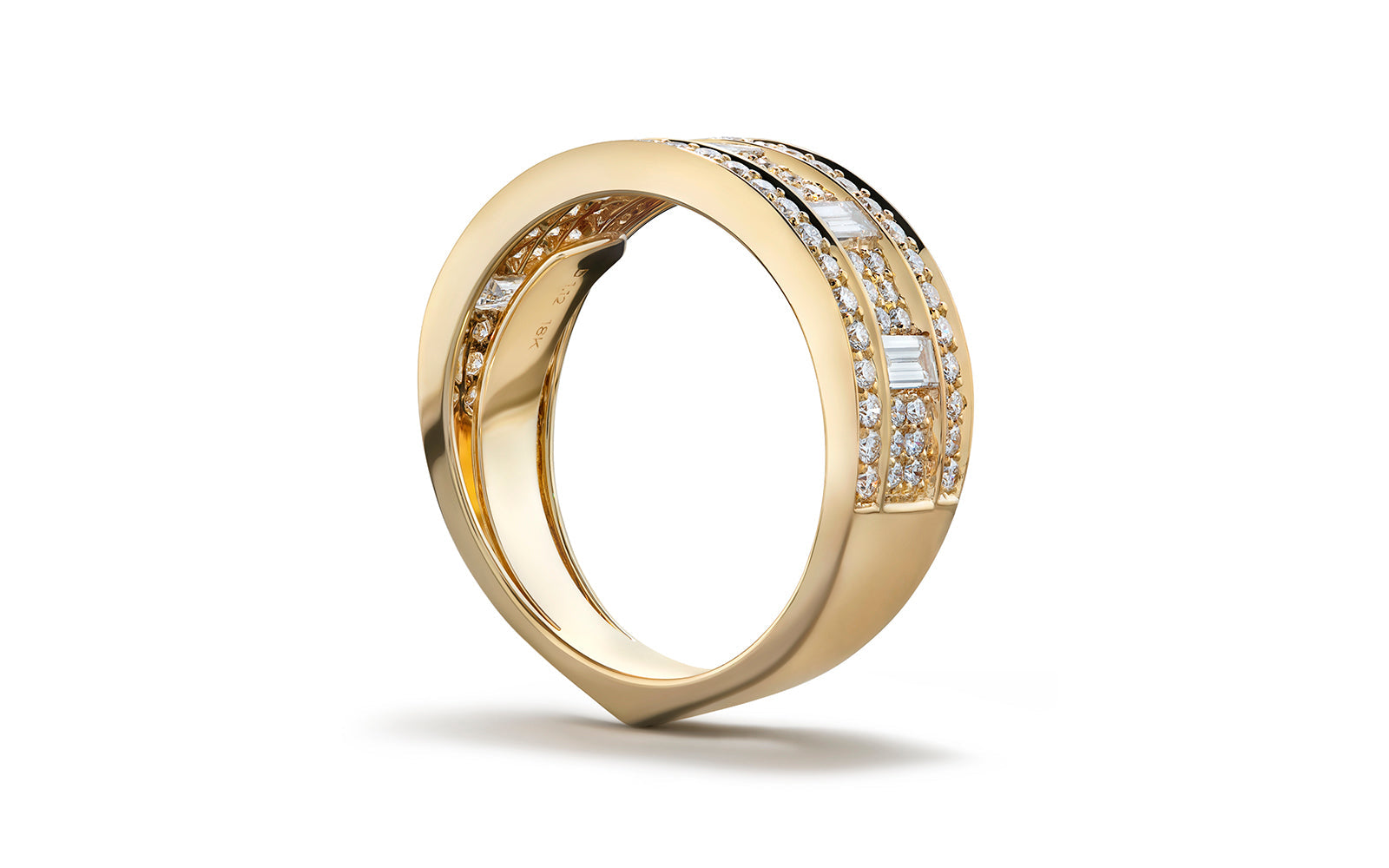 Symmetry 1.08ct D Flawless Diamond Ring set in 18K Yellow Gold