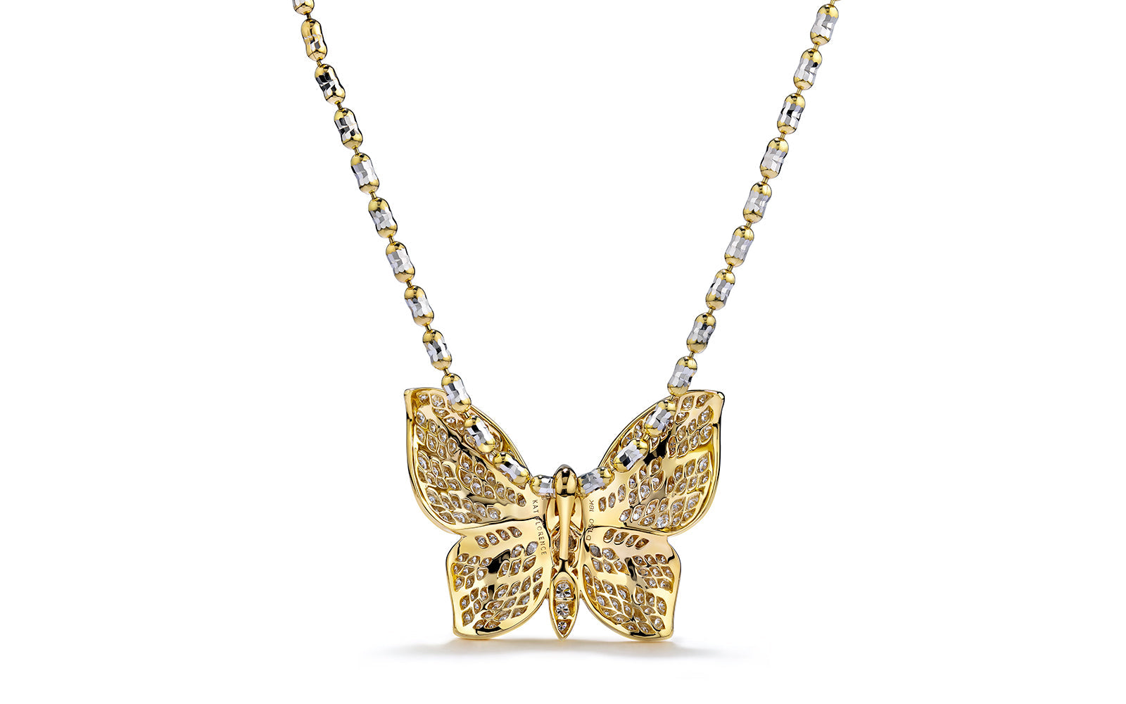 Reborn 1.50ct D Flawless Diamond Necklace set in 18K Yellow Gold