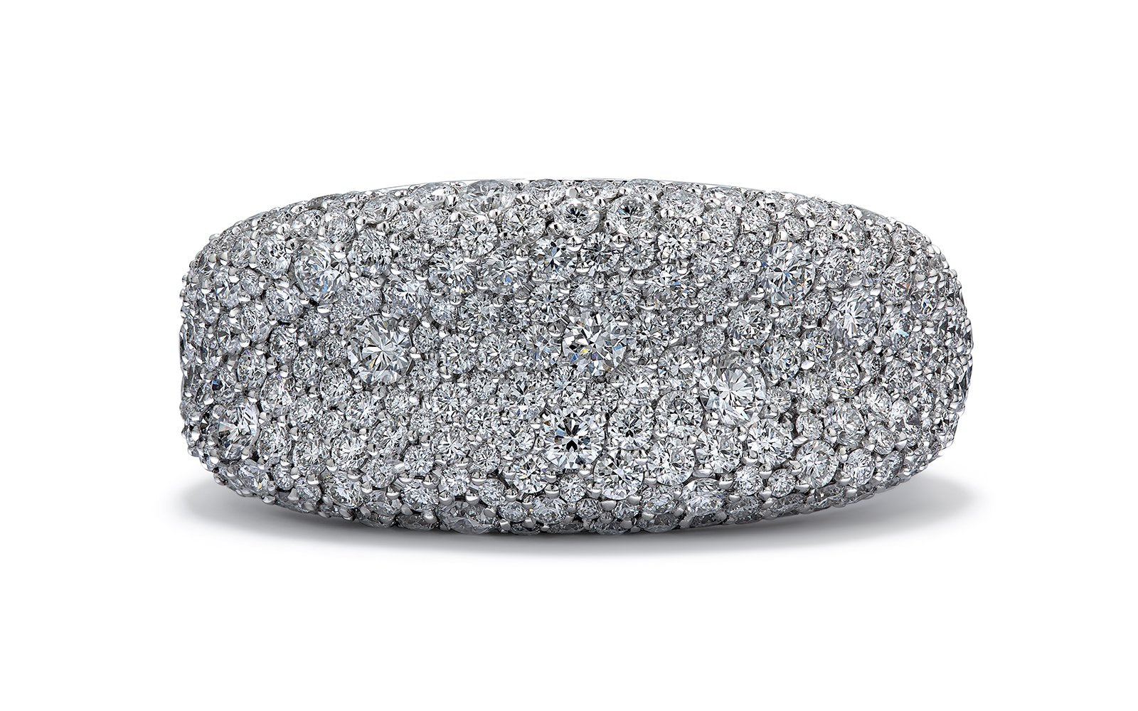 D Flawless Diamond Ring set in 18K White Gold