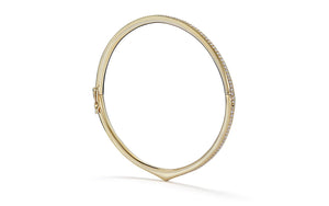 Eternity 0.78ct D Flawless Diamond Bangle set in 18K Yellow Gold