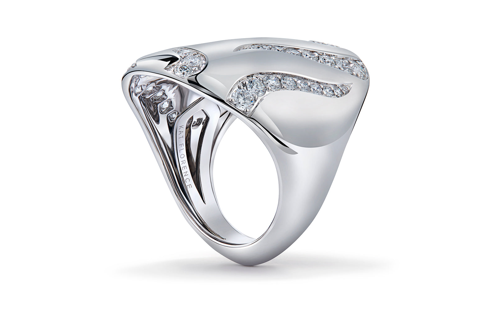 1.29ct D Flawless Diamonds Ring set in 18K White Gold