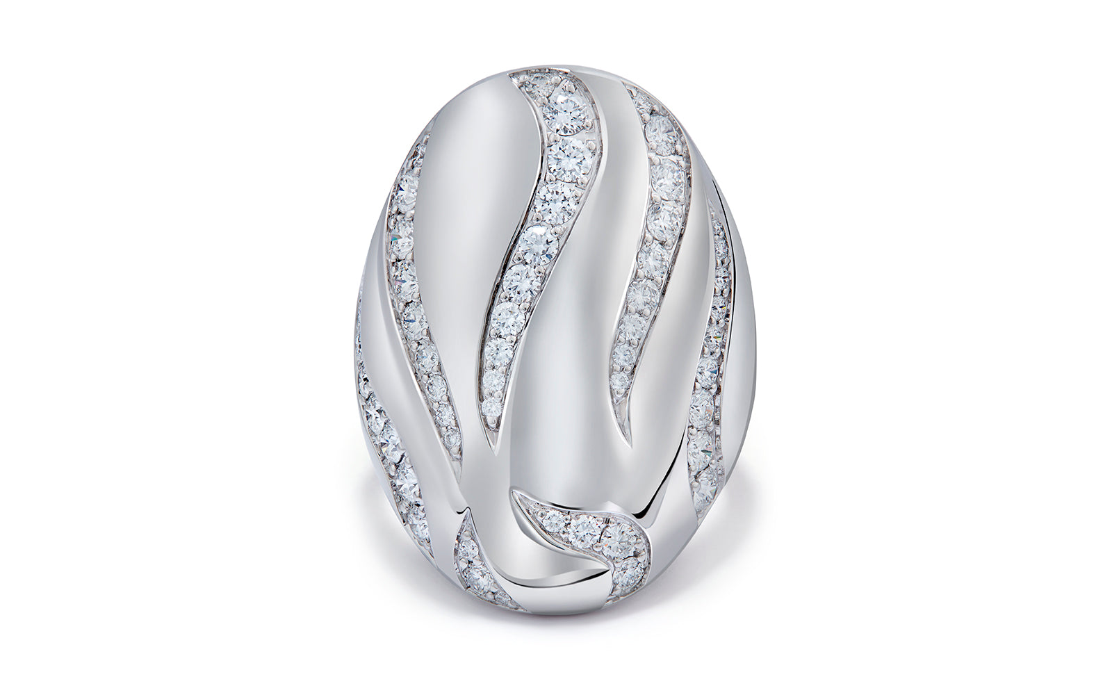 1.29ct D Flawless Diamonds Ring set in 18K White Gold
