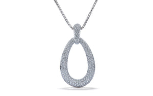 3.01ct D Flawless Diamond Necklace set in 18K White Gold