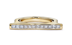 0.55ct D Flawless Diamond Ring set in 18K Yellow Gold