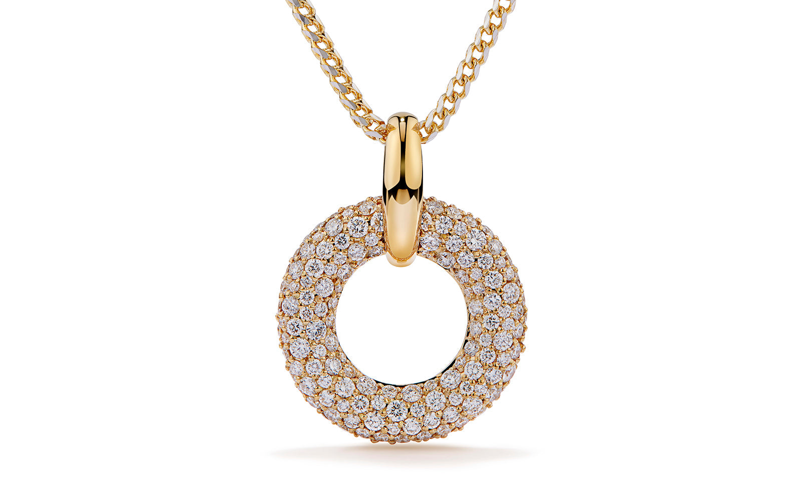 Endless 1.53ct D Flawless Diamond Necklace set in 18K Yellow Gold