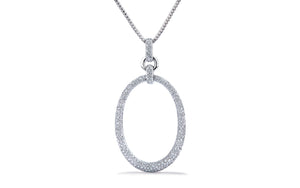 2.03ct D Flawless Diamonds Necklace set in 18K White Gold