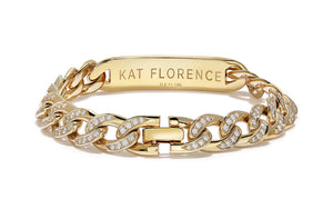 D Flawless Diamond Bracelet set in 18K Yellow Gold