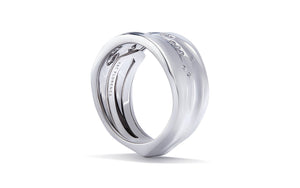 0.4ct D Flawless Diamond Ring set in 18K White Gold