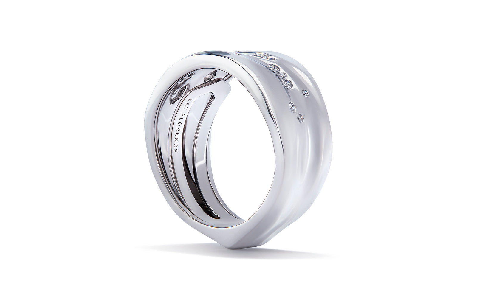 0.43ct D Flawless Diamonds Ring set in 18K White Gold