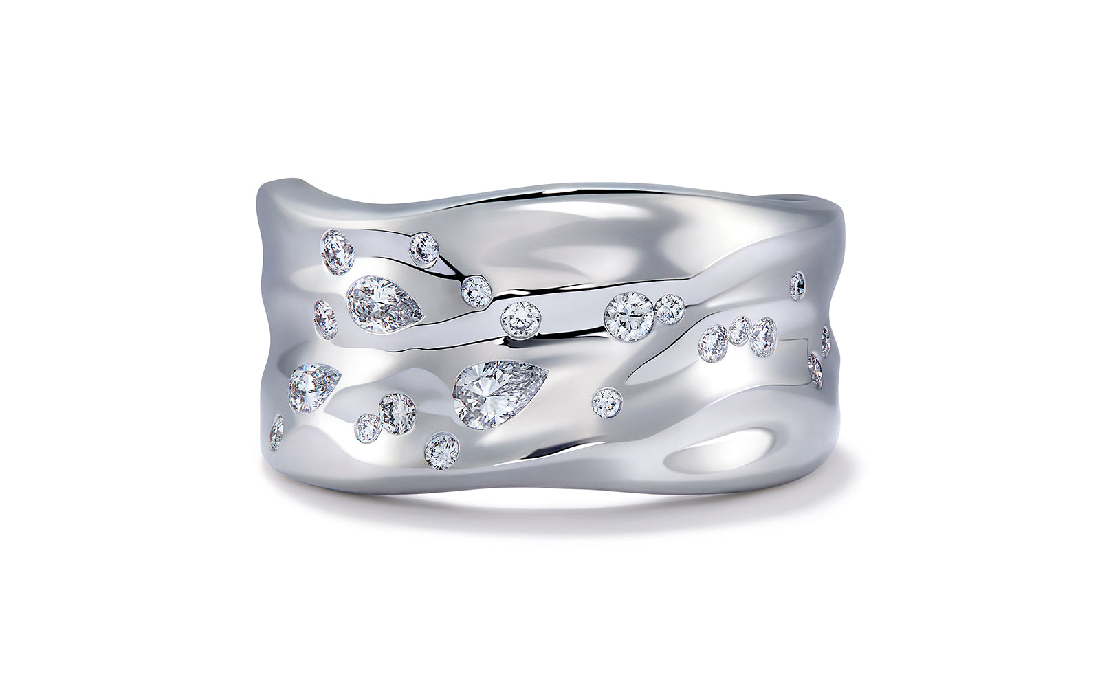 0.43ct D Flawless Diamonds Ring set in 18K White Gold