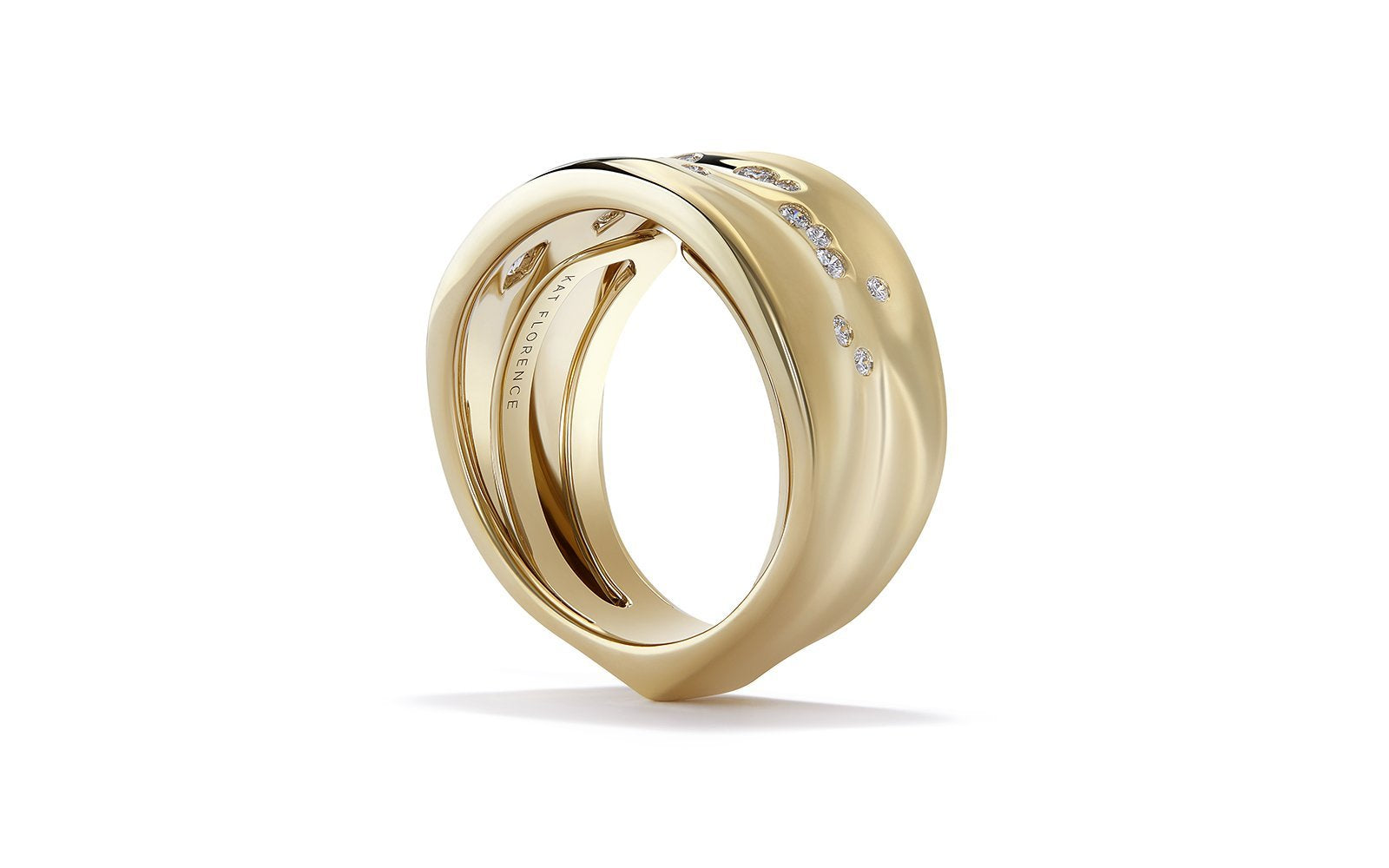 D Flawless Diamond Ring set in 18K Yellow Gold