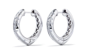 0.38ct D Flawless Diamond Earrings set in 18K White Gold