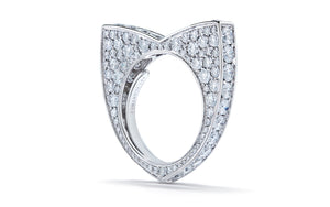 5.00ct D Flawless Diamond Ring set in 18K White Gold