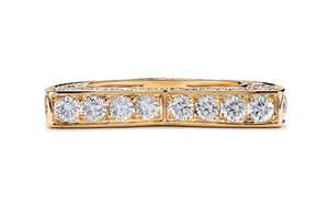 5.00ct D Flawless Diamond Ring set in 18K Yellow Gold