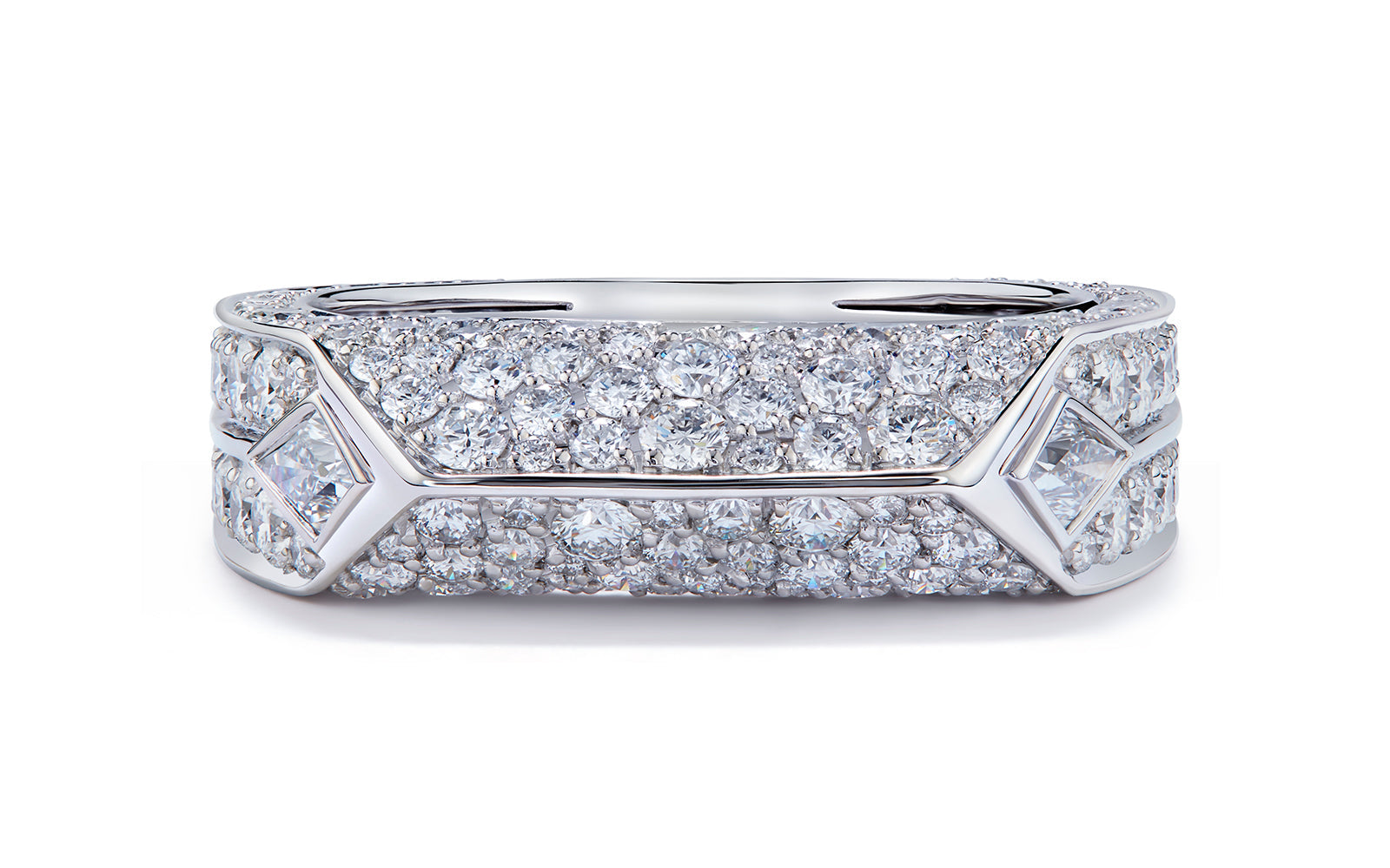 2.85ct D Flawless Diamond Ring set in 18K White Gold