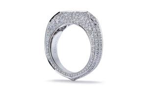 2.85ct D Flawless Diamond Ring set in 18K White Gold