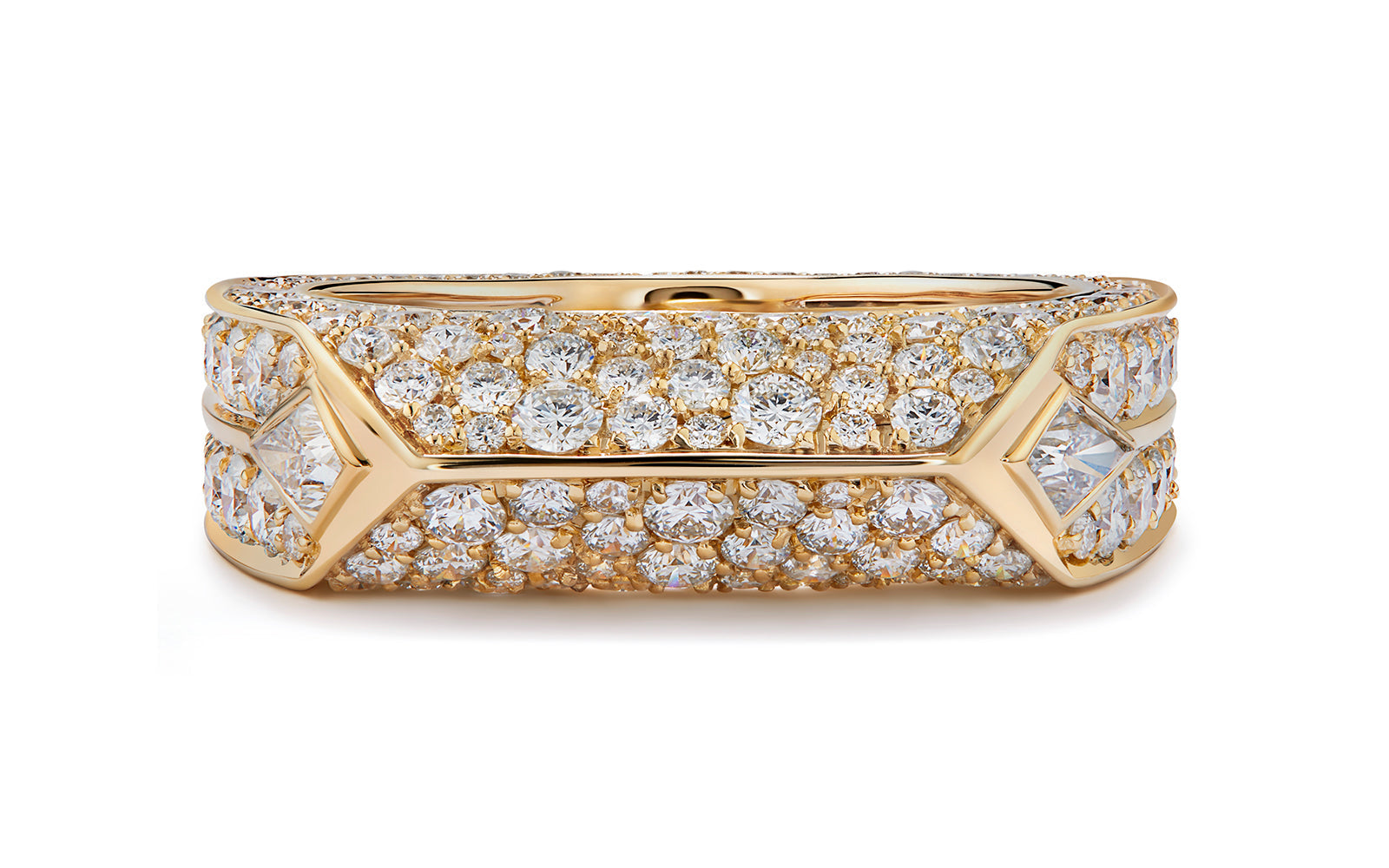 2.85ct D Flawless Diamond Ring set in 18K Yellow Gold
