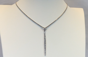 1.15ct D Flawless Diamond Necklace set in 18K White Gold