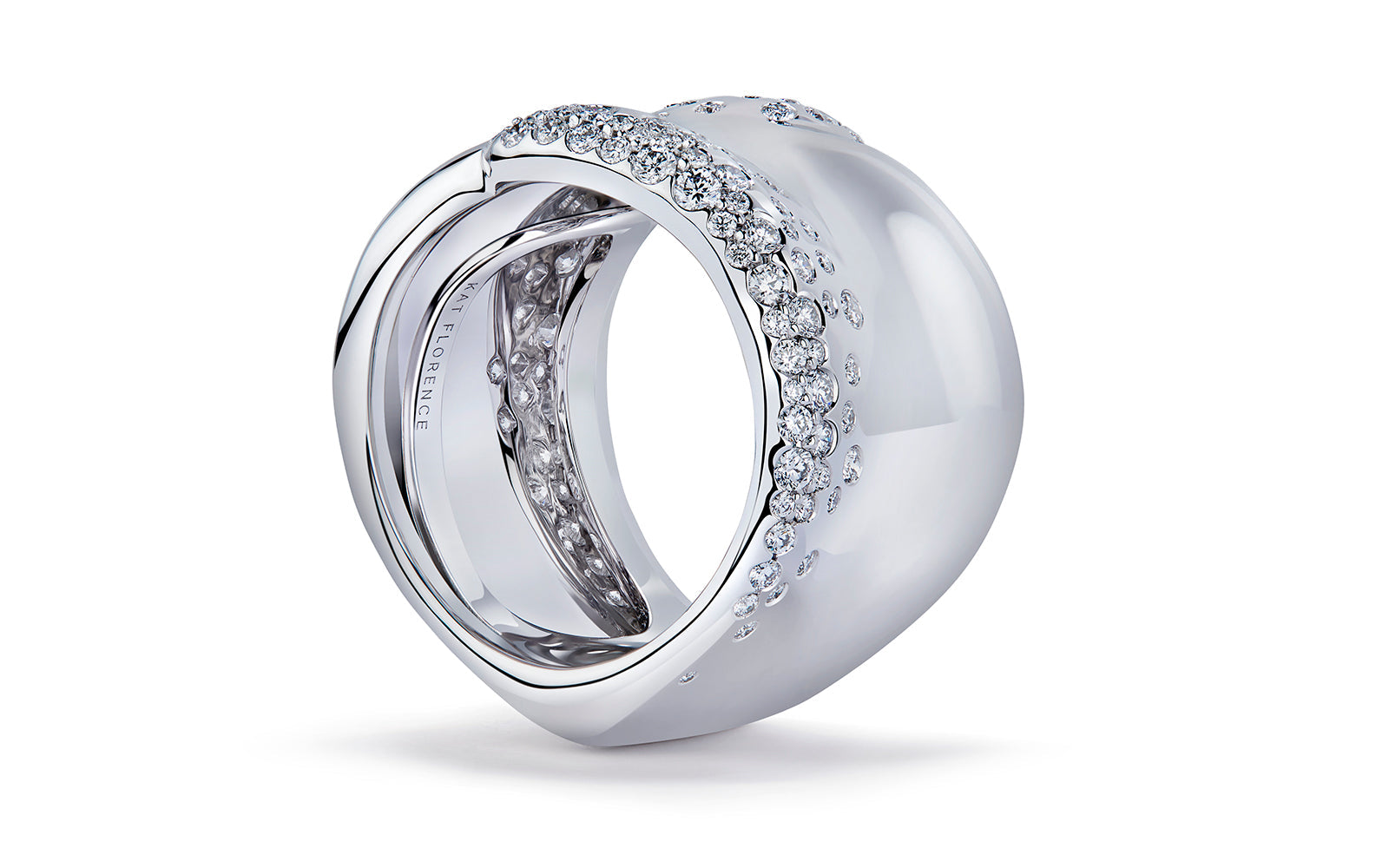 1.23ct D Flawless Diamond Ring set in 18K White Gold