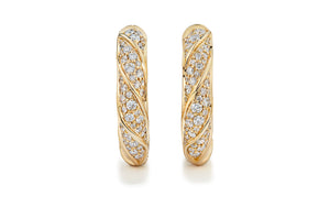 2.36ct D Flawless Diamond Earrings set in 18K Yellow Gold