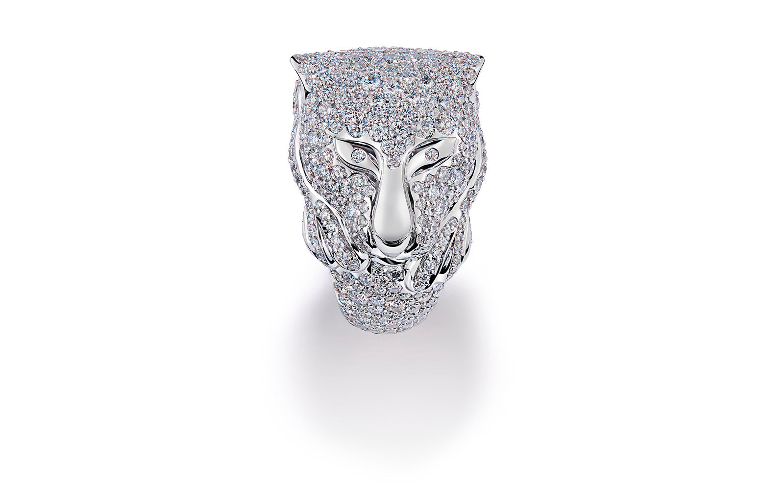 4.03ct Bravery Ring D Flawless Diamond Ring set in 18K White Gold
