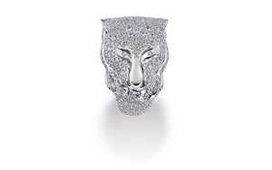 4.03ct Bravery Ring D Flawless Diamond Ring set in 18K White Gold