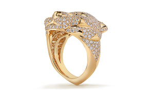 Tiger Kat 2.67ct D Flawless Diamond Ring set in 18K Yellow Gold