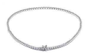 7.52ct D Flawless Diamond Necklace set in 18K White Gold