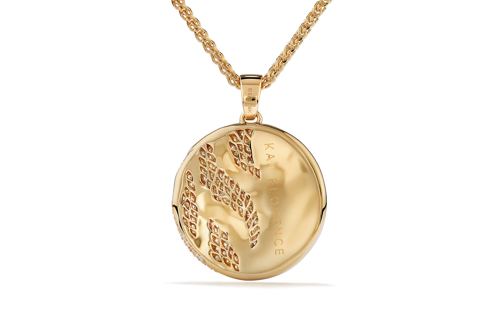 1.75ct D Flawless Diamond Necklace set in 18K Yellow Gold