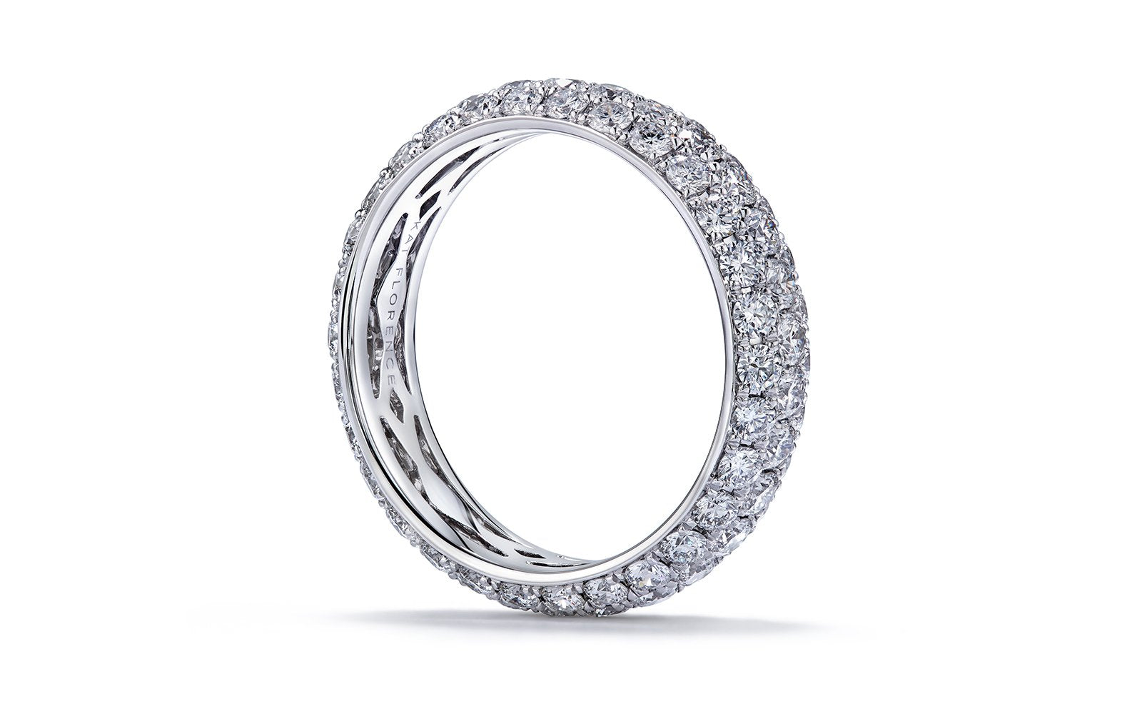Sunshine 2.84ct D Flawless Diamond Ring set in 18K White Gold