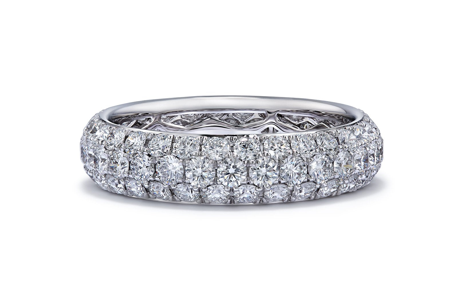 Sunshine 2.84ct D Flawless Diamond Ring set in 18K White Gold