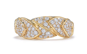 Layers 1.55ct D Flawless Diamond Ring set in 18K Yellow Gold