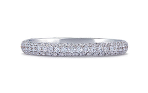 0.73ct D Flawless Diamond Ring set in 18K White Gold