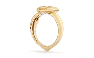 0.61ct D Flawless Diamond Ring set in 18K Yellow Gold