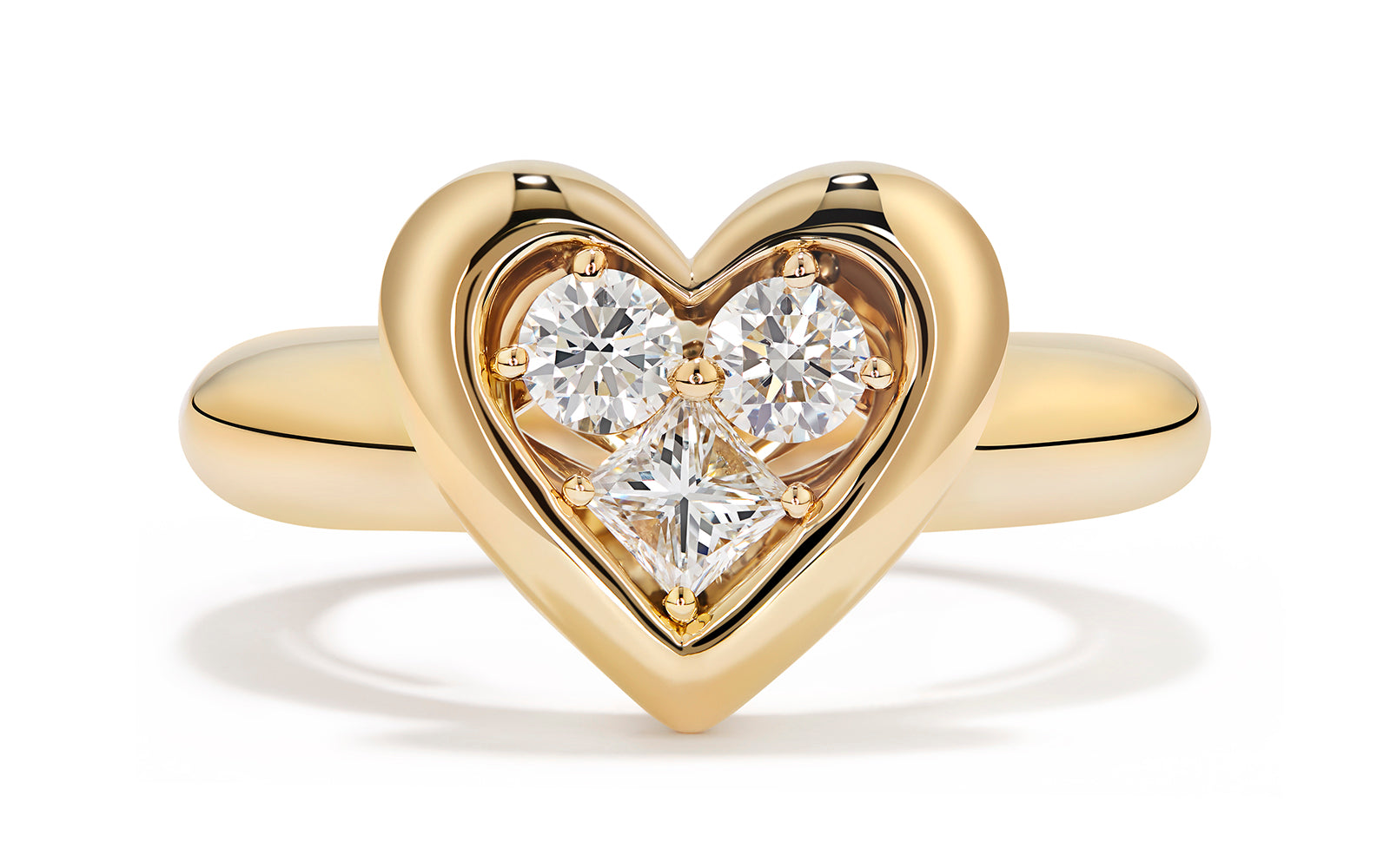 0.61ct D Flawless Diamond Ring set in 18K Yellow Gold