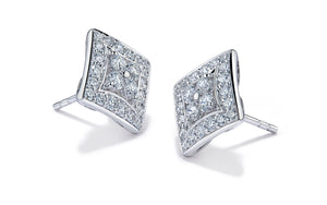1.20ct D Flawless Diamond Earrings set in 18K White Gold