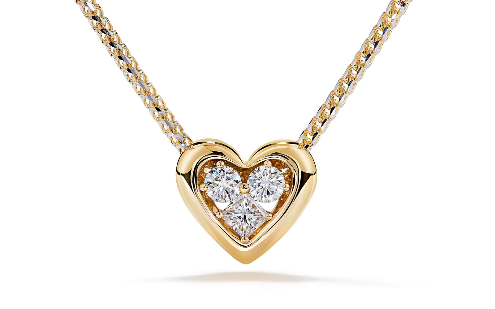 0.57ct D Flawless Diamonds Necklace with D Flawless Diamonds set in 18K Yellow Gold