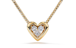 0.57ct D Flawless Diamonds Necklace with D Flawless Diamonds set in 18K Yellow Gold